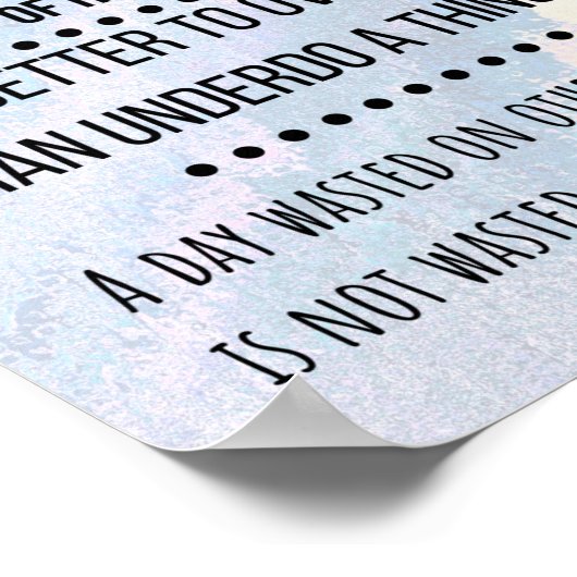 英知の言葉の引用文ポスター ポスター (角)