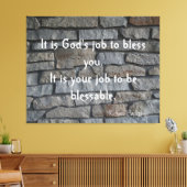 英知の言葉"祝福あれ" キャンバスプリント (インサイチュ (リビング))