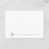 英知の言葉Mathの卒業をAdvise Blue エンクロージャーカード (裏面)