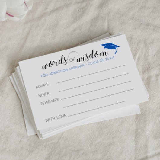 英知の青い言葉アドバイス院生 アドバイスカード