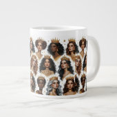 英知ジャンボマグカップに冠を付ける ジャンボコーヒーマグカップ (正面右)