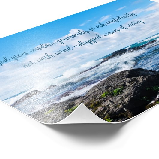 英知感動的ブルーウェーブ撮影 フォトプリント (角)