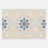 英素朴語フォークプレイドギフトラップ ラッピングペーパーシート (正面3)