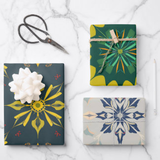 英素朴語フォークプレイドギフトラップ ラッピングペーパーシート