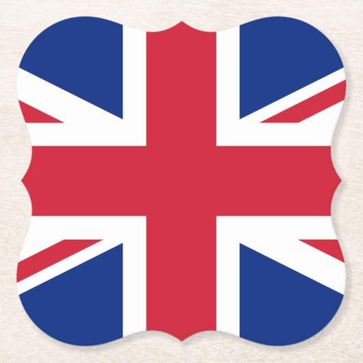 英統一された国国旗 ペーパーコースター (正面)