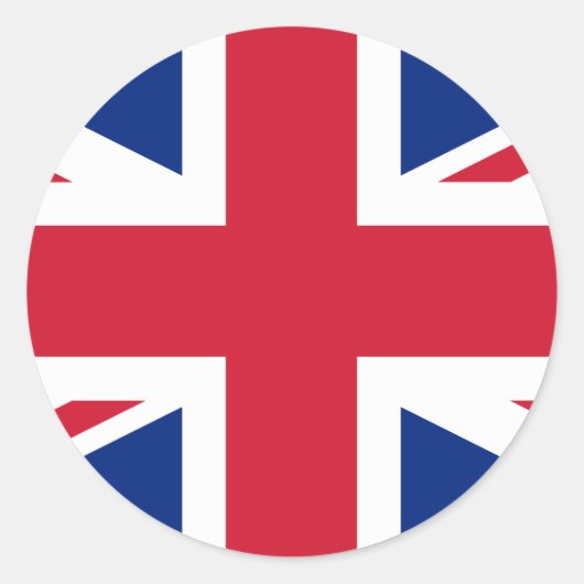 英統一された国国旗 ラウンドシール (正面)