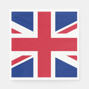英統一された国(イギリス国旗) (ユニオンジャック) (英国) GB スタンダードランチョンナプキン