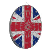 英統一された国(イギリス国旗) (ユニオンジャック) (英国) GB ダーツボード (正面左)
