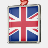 英統一された国(イギリス国旗) (ユニオンジャック) (英国) GB メタルオーナメント (左)