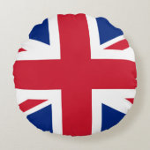 英統一された国(イギリス国旗) (ユニオンジャック) (英国) GB ラウンドクッション (正面)