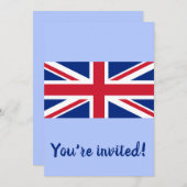 英統一された国（イギリス国旗） （ユニオンジャック） （英国） GB 招待状 (正面/裏面)
