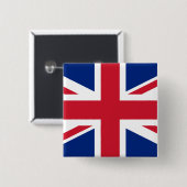 英統一された国(イギリス国旗) (ユニオンジャック) (英国) GB 缶バッジ (正面&裏面)