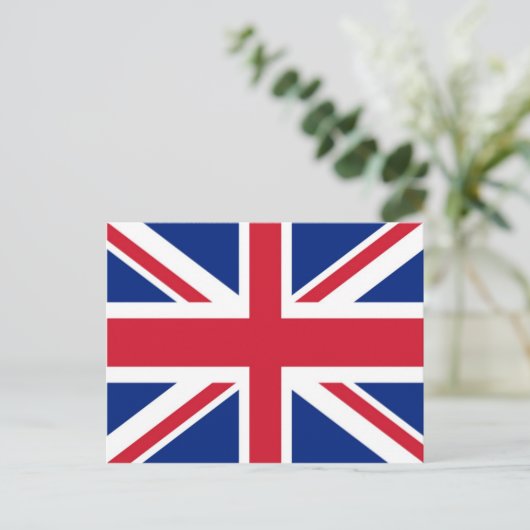 英統一された国/英国/ユニオン・ジャック国旗のポスター ポストカード (スタンド正面)
