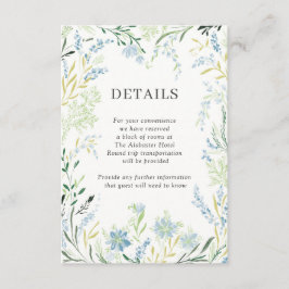 英草木繊細な花結婚の詳細 エンクロージャーカード