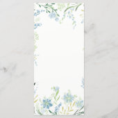 英草花の繊細結婚なメニュー メニュー (裏面)