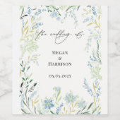 英草花結婚の花 ワインラベル (シングルラベル)