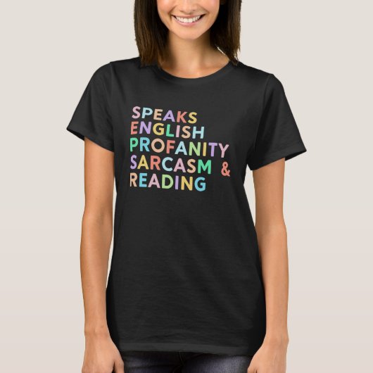 英話語Profanity Inhimmの女読性おもしろい Tシャツ (正面)