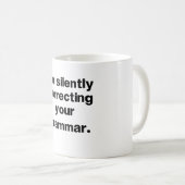 英語おもしろい先生文法マグ コーヒーマグカップ (正面右)