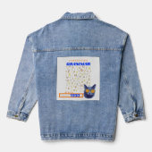 英語おもしろい先生 – 文法の修正 デニムジャケット (裏面)