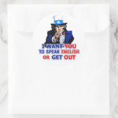 英語か出話入れ – ステッカー (バッグ)