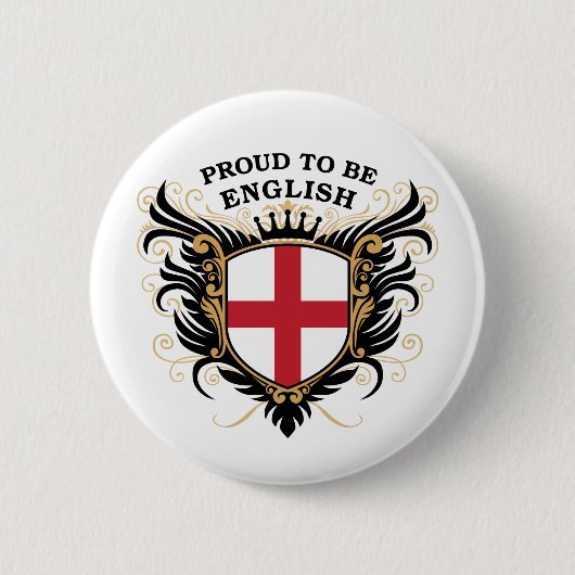英語があること誇りを持った 缶バッジ (正面)
