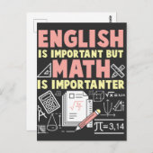 英語だが数学は重要なおたく ポストカード (正面/裏面)