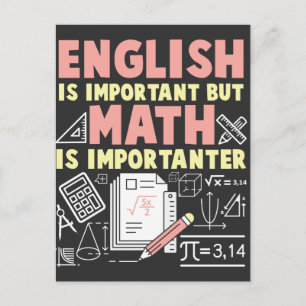 英語だが数学は重要なおたく ポストカード