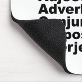 英語でのスピーチの8つの部分 マウスパッド (コーナー)