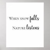 英語で雪の引用符が入ったポスター ポスター (正面)