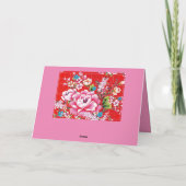 英語とキャラクターの「ありがとうございます」カード カード (裏面)