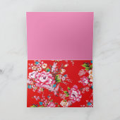 英語とキャラクターの「ありがとうございます」カード カード (内部)