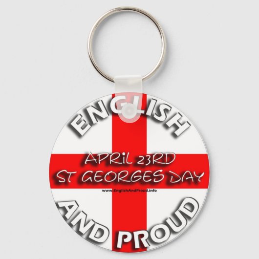 英語と誇りを持ったキー・チェーン キーホルダー (正面)