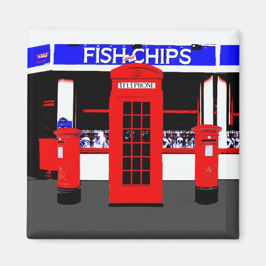 英語のアイコン マグネット (正面)