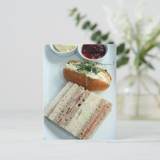 英語のアフタヌーンティー ポストカード (スタンド正面)