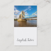 英語のカス教えタマイズ可能な名刺 名刺 (裏面)