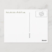 英語のガーデンポストカードでカスタマイズ可能なキューピッド ポストカード (裏面)