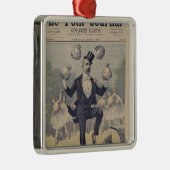 英語のゲオルゲスClemenceauのごまかすバッグ メタルオーナメント (右)