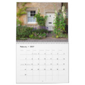 英語のコテージカレンダー カレンダー (2月 2027)
