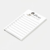 英語のスプリンガーパーソナライズされたスパニエル犬がタスクリスト ポストイット (アングル)