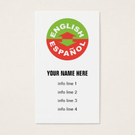 英語のスペイン語のバイリンガル記号