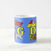 英語のセッターの敏捷性ギフト コーヒーマグカップ (中央)