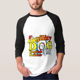 英語のセッターの敏捷性ギフト Tシャツ