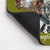 英語のセッターは一口で駄目だ マウスパッド (コーナー)