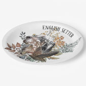 英語のセッター， Woodcock狩り, Art ペーパープレート (アングル)