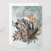 英語のセッター, Woodcock狩り, Art 招待状 (正面/裏面)