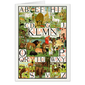 英語のノアのABCのアルファベットの図表