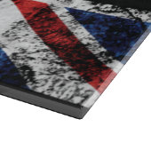 英語のフラグにテキストを追加する装飾用クッション カッティングボード (角)