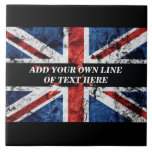 英語のフラグにテキストを追加する装飾用クッション タイル<br><div class="desc">英語フラグにテキストを追加する</div>