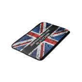 英語のフラグにテキストを追加する装飾用クッション バスマット (アングル)