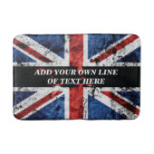 英語のフラグにテキストを追加する装飾用クッション バスマット (正面)